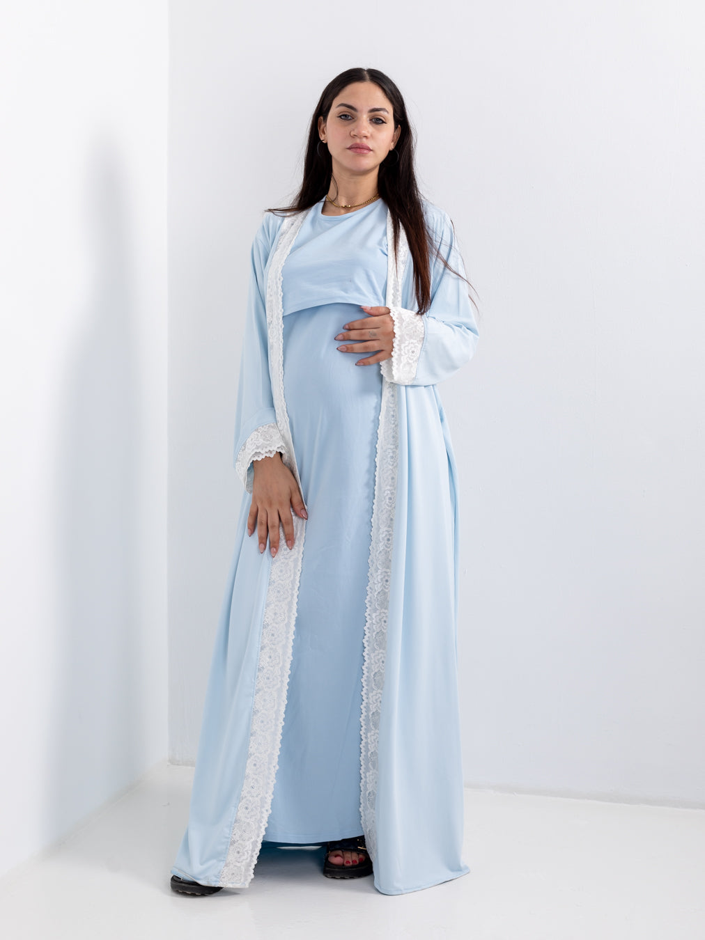 Plain Lace Robe ( Autumn Set )