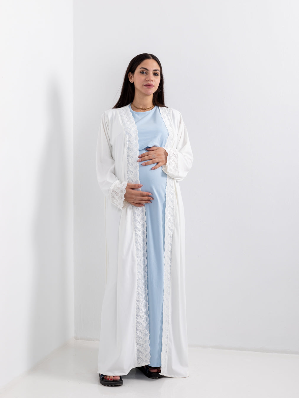 Plain Lace Robe ( Autumn Set )