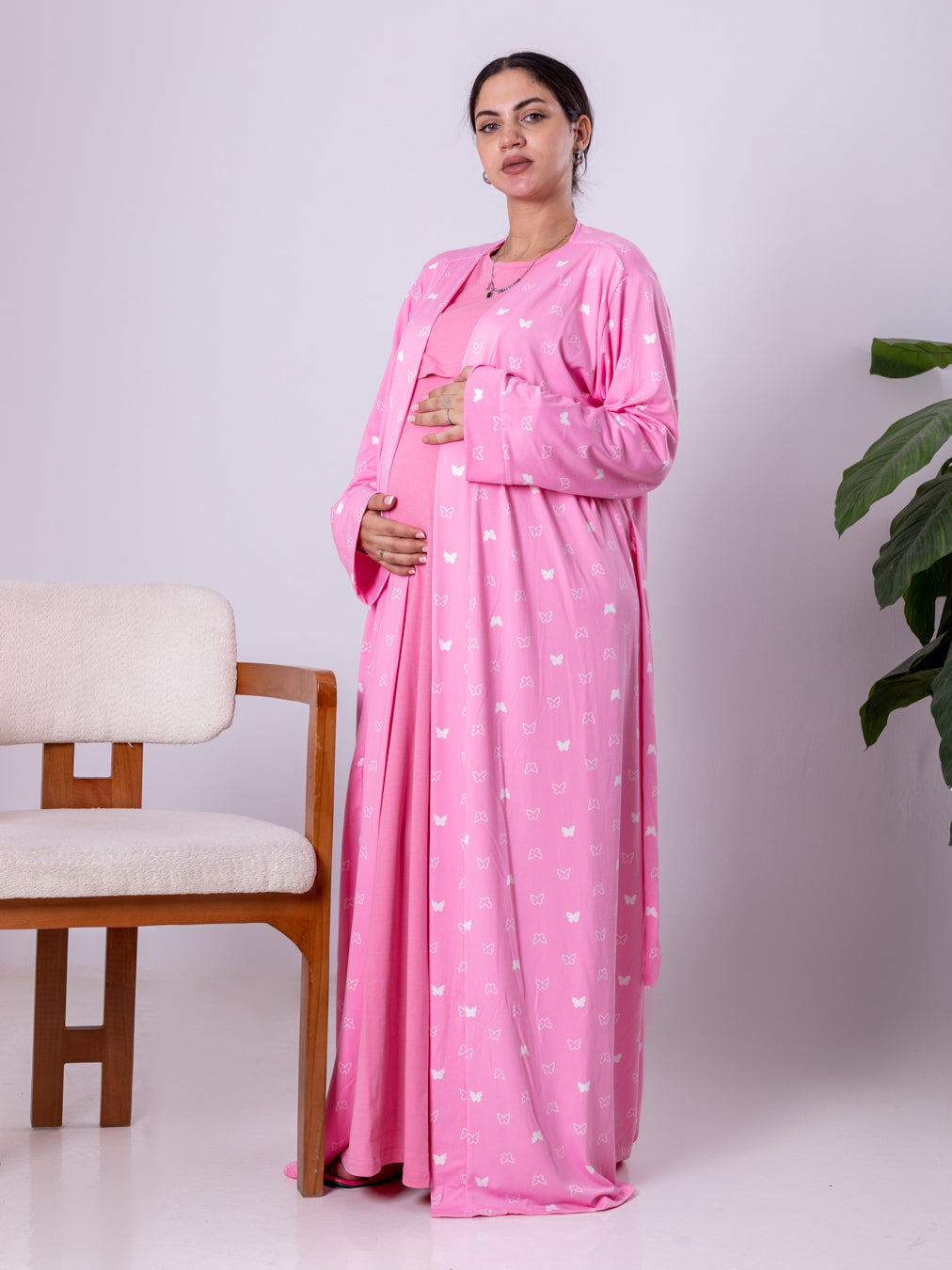 Pink Butterfly Robe ( Autumn Set )