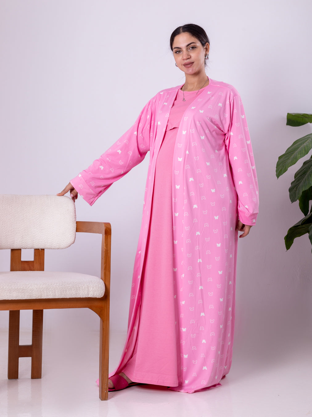 Pink Butterfly Robe | Autumn Set