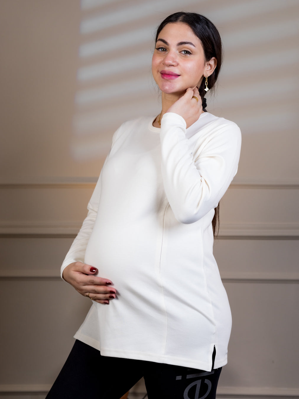 Basic Cotton Nursing Tee | Winter Collection