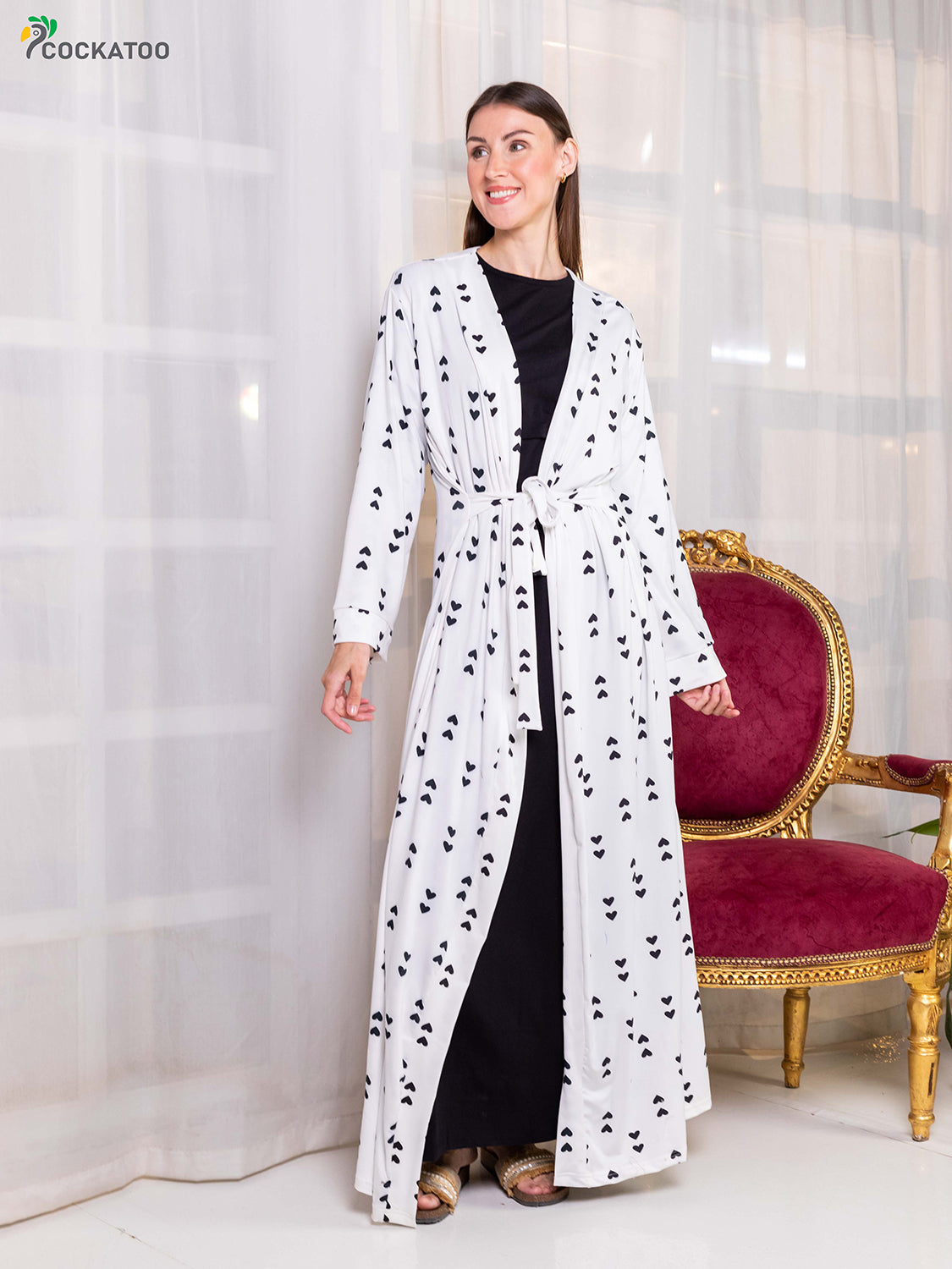 Colored Hearts Robe Set