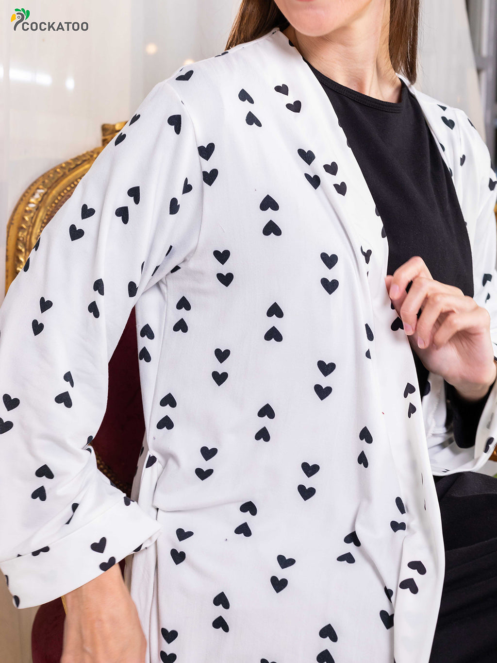 Colored Hearts Robe Set