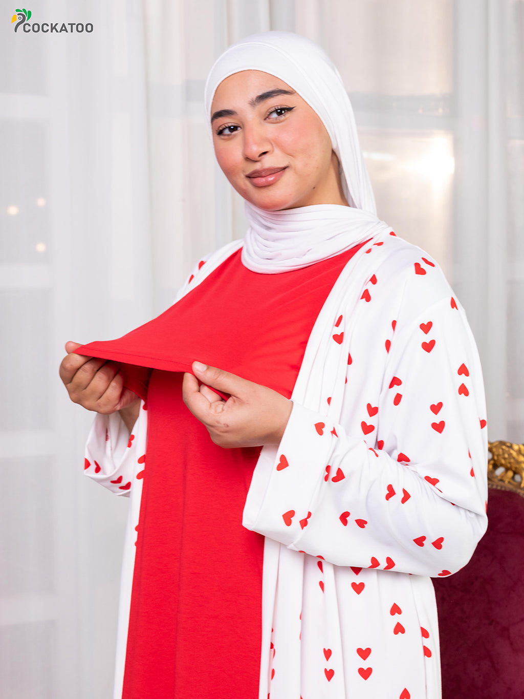 Colored Hearts Robe Set