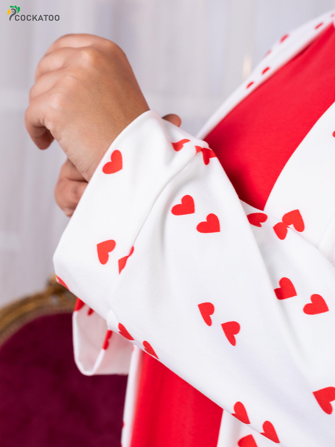 Colored Hearts Robe Set
