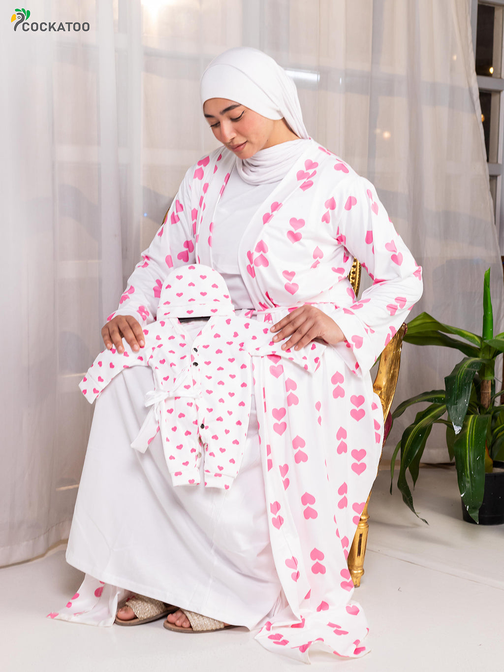 طقم روب قلوب متناسق