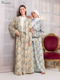 طقم روب بنقشة الزهور