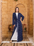 (Matching) Navy Butterfly Robe Set