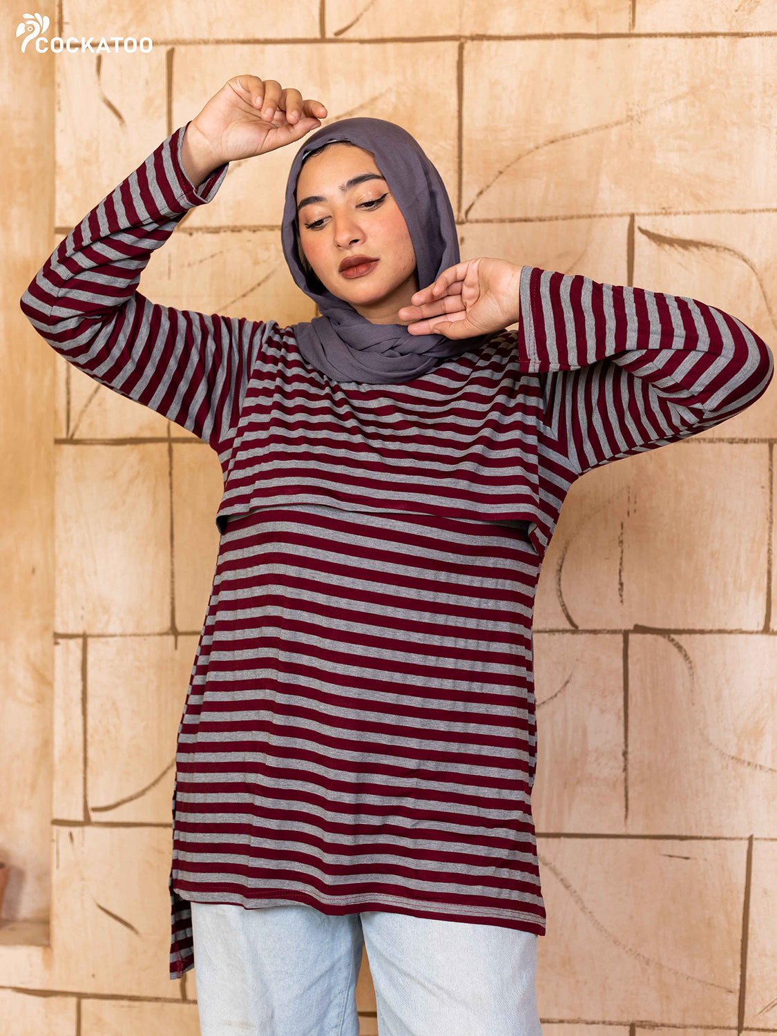 تيشيرت مخطط سهل الارتداء