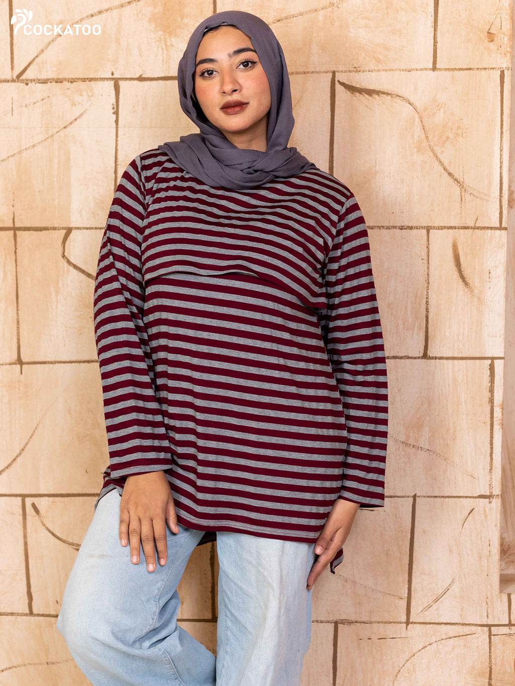 تيشيرت مخطط سهل الارتداء