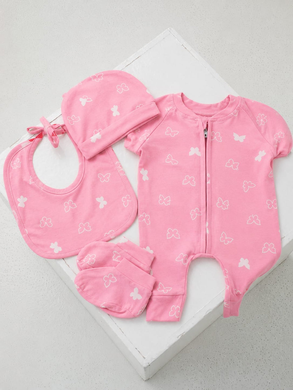 Pink Butterfly Mom & Matching Baby Set